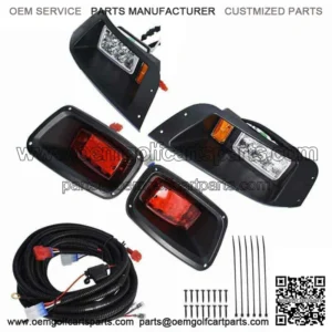 For EZGO TXT Golf Cart LED Headlight & Tail Light Kit 1996-2013 Gas and Electric