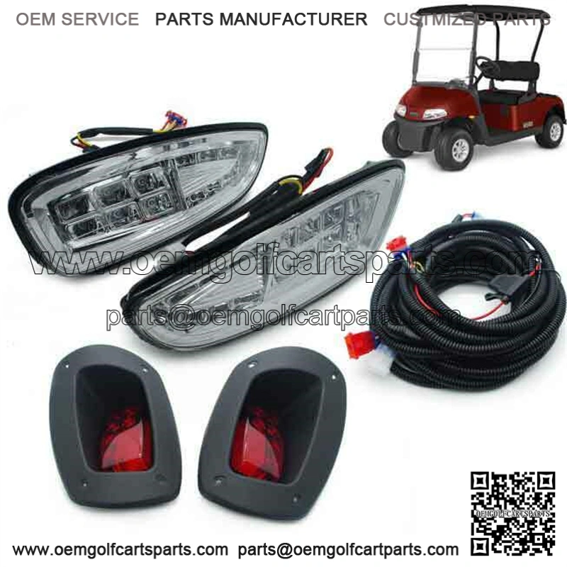 For Golf Cart LED Headlight and Taillight For EZGO RXV Gas and Electric 08-15