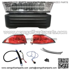 Club Car Precedent Golf Cart LED Headlight & Tail Light Kit (2004-2008.5)