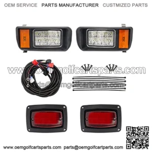 Club Car DS Led Head Light Kit Headlight and Tail Light Assembly for 1993-up