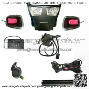 EZGO TXT Golf Cart LED Headlight Tail light Kit Deluxe Street Package 1996-2013