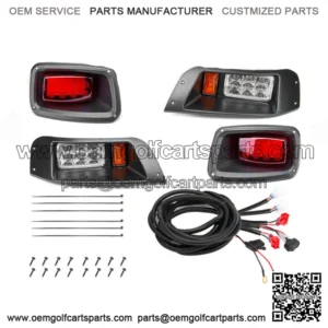 Kit Basic LED Headlight Taillight 1996-2013 Fit For EZGO TXT Golf Cart Light