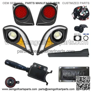 Deluxe LED Light Kit w/ RGBW LED Running Light, Yamaha Drive2 2017-Up Golf Cart