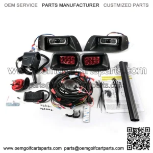 Deluxe LED Light Kit For EZGO TXT Golf Cart 1996-2013 Gas & Electric Models NEW