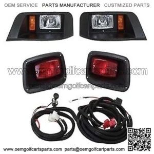 Premium EZGO TXT Golf Cart Headlight - Tail Light Kit