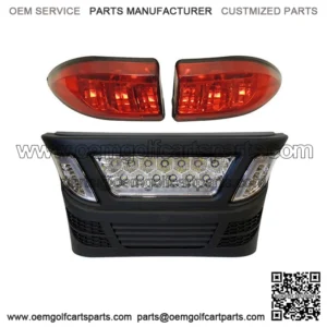 Golf Cart Club Car Precedent LED Light Bar Bumper Kit with Accent Lights