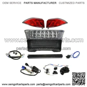 CLUB CAR GOLF CART PART DELUXE LED Headlight Tail Light Kit 2004-UP Precedent