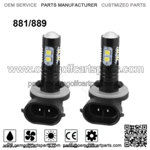 2x LED Headlight Bulbs 6000K 160W Fit For Precedent Cart Club Car DS 1999-2004v