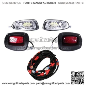 EZGO RXV Golf Cart 2008-2015 LED Light Kit w/ Tail Lights | 02-118