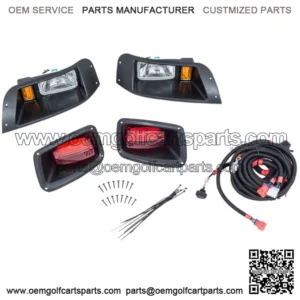 EZGO TXT Golf Cart 1994.5-2013 | Headlight Light Kit w/ Tail Lights