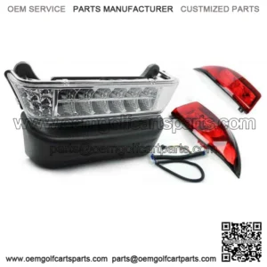 For Club Car Precedent Golf Cart LED Headlight & Tail Light Kit G&E 2004-2008