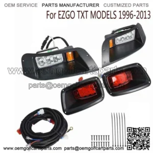 For Ez-Go EZGO TXT G&E Golf Cart LED Headlight & Tail Light Kit 1996-2013