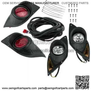 Golf Cart LED Headlight Fit For Yamaha G29 Drive 2007+Up w/Turn Signal Light Kit