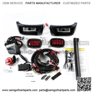 Deluxe Full LED Light Kit Fits Golf Cart Club Car DS 1993-UP Gas & Elec