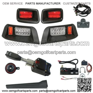 EZGO TXT Golf Cart Light Kit - STREET LEGAL (LED or Regular, Fits 1996-2019)