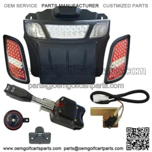 EZGO RXV LED Light Bar Bumper Kit - STREET LEGAL (LED Golf Cart Light Kit)