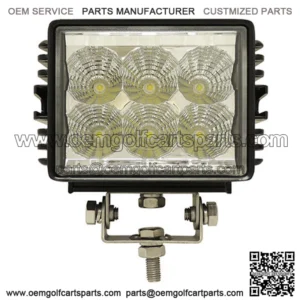 4.5" Golf Cart LED Utility Spotlight - 12V-24V (18 Watt / 1,350 Lumens, Fits All Carts)