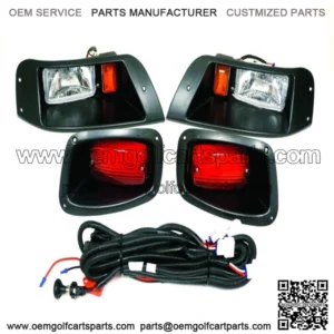 Basic Light Kit with LED Tail Lights for EZGO TXT Golf Carts 1996-2013