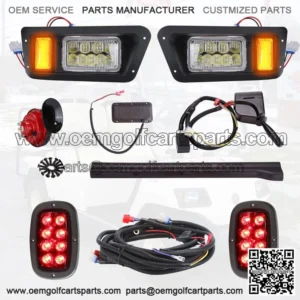 Golf Cart LED Headlight Taillight Light Kit for Yamaha G14 G16 G19 G22 (12V)
