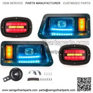 Golf Cart LED Light Kit for Yamaha G14 G16 G19 G22 W/Low High Beam Turn Signal