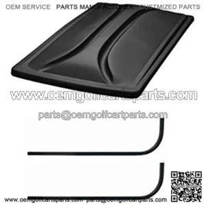 3G Universal 80" Golf Cart Roof Kit- Black for EZGO TXT Golf Carts