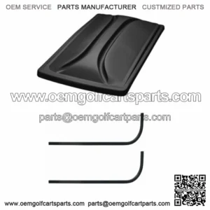 Universal 80" Golf Cart Roof Kit- Black for EZGO TXT Golf Carts