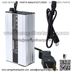 36V 5A Battery Charger Crows Foot Plug Replacement for Yamaha EZGO DS TXT Club Car Golf Cart
