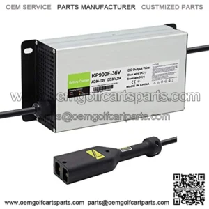 Battery Charger 36V 20A for EZGO EZ-GO TXT 96-Up Golf Cart, with D-Plug / Powerwise Plug