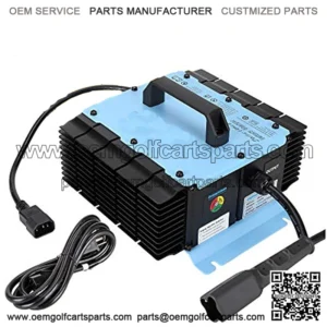 48V 20A Fast Charge Golf Cart Battery Charger,Intelligent Battery Charger for Golf Cart with Connector Plug for Yamaha G29 (Input 110V)