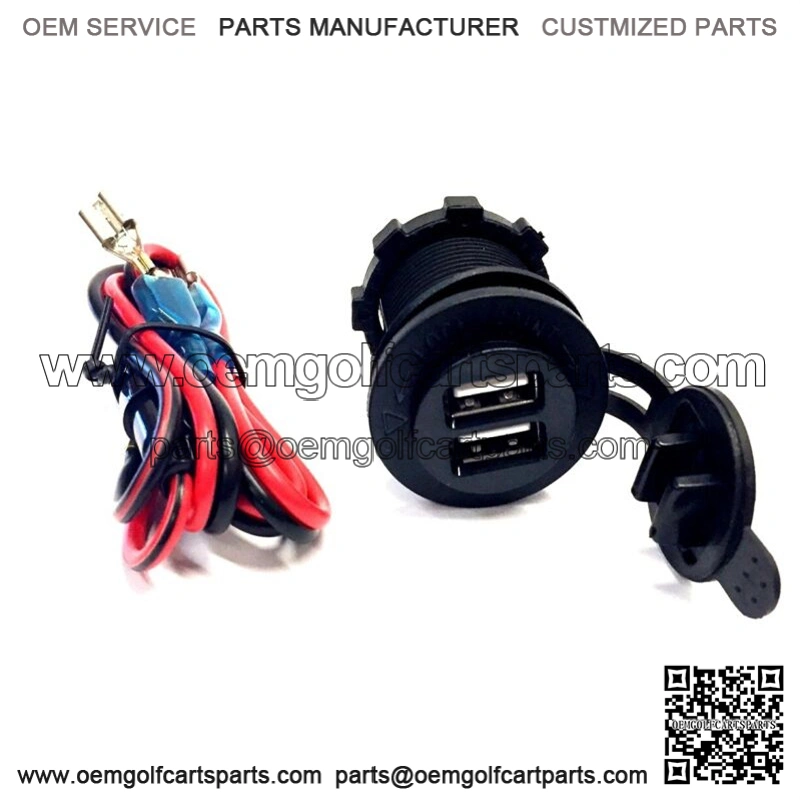 Golf Cart USB Charger Port Outlet For EZGO Club Car Yamaha Golf Car 12V