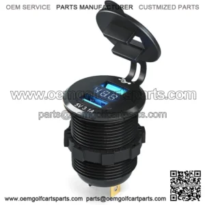 9-48V Golf Cart Voltage Meter with DualB 3.1 Charger for Yamaha Club Car EZGO