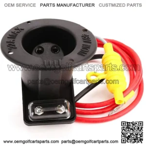 48V DC Charger Receptacle & Fuse Assembly for Club Car DS Golf Cart 101802101
