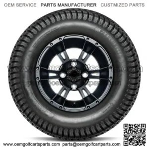 DoubleTake 23x10.5-12" Golf Cart Hybrid Tire & Wheel Combo (23" Tall Premounted)