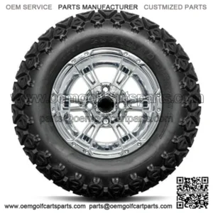 DoubleTake 23x10.5-12" Golf Cart Trail Tire & Wheel Combo (23" Tall Premounted)
