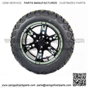 23x10-14" Golf Cart Tires & Wheels (23" Tall Pre-Mounted)