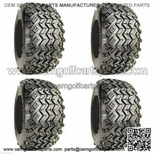 Golf Cart Tires 18x9.50-8 All Terrain Off Road Tires with Black Wheels-Set of 4