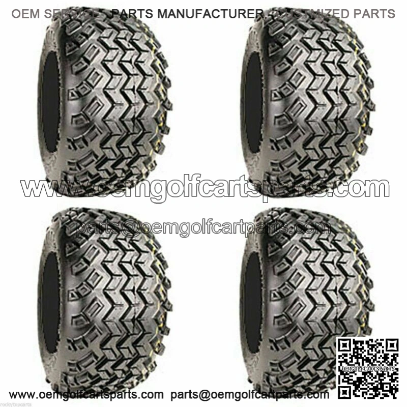 Golf Cart Tires 18x9.50-8 All Terrain Off Road Tires with Black Wheels-Set of 4