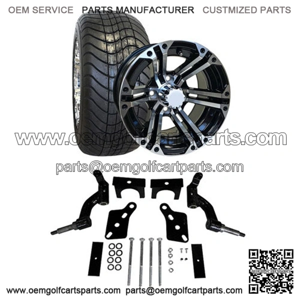 Club Car Precedent Golf Cart Street Tire/Wheel & 3" Lift Kit Bundle