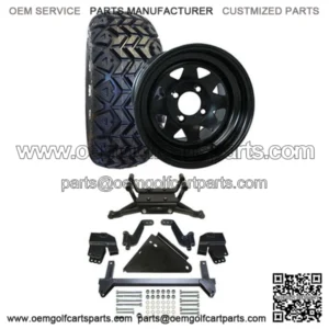 Yamaha DRIVE Golf Cart All Terrain Tire/Wheel & 6" Lift Kit Bundle