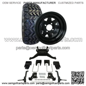 EZGO RXV Golf Cart All Terrain Tire/Wheel & 6" Lift Kit Bundle