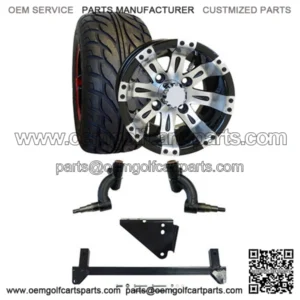 Yamaha DRIVE/DRIVE2 Electric Golf Cart Street Tire/Wheel & 3" Lift Kit Bundle
