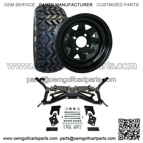 Club Car DS Golf Cart All Terrain Tire/Wheel & 6" HD Lift Kit Bundle (03-09, 09+ w/ Modification)
