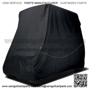 4-Passenger Golf Cart Storage Cover for Carts with 80" Top - Black