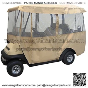 Deluxe 4 Sided 88" Top Golf Cart Driveable Enclosure