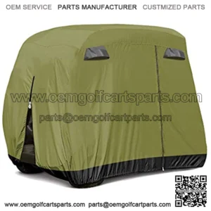 Universal 2-4 Passenger Golf Cart Cover for EZGO, Club Car and Yamaha, Waterproof Sunproof and Durable