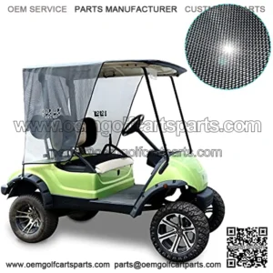 2 Passenger Golf Cart Sun Shade Cover for Yamaha G29, Foldable Sun Shade Screen Blocks Heat and Sun Keeps Your Cart Cool in The Hot Summer- Black