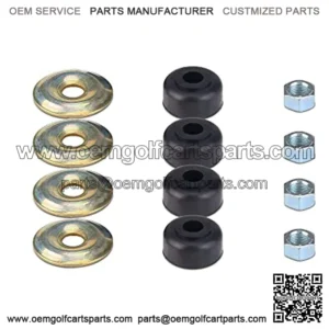 Golf Cart Shock Absorber Cushion Bushing Kit for EZGO TXT Marathon 1989-up, Club Car DS and Precedent 1982-Up, OEM# 1011415 10194G1 10435G1
