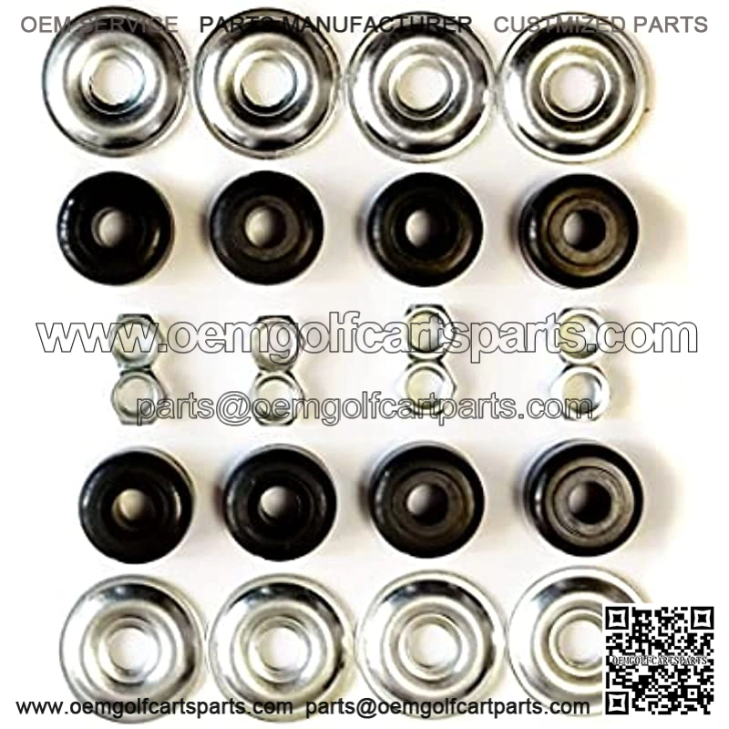 Rainbow Ann Golf Cart Shock Absorber Bushing Kit Fits Club Car 1982-Up DS and Precedent and EZGO 1989-Up TXT,Replace OEM 1011415