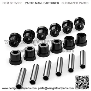 Rear Leaf Spring Bushing Sleeves Kit for EZGO TXT Medalist 1994-up, Club Car DS 1992-up Golf Cart, Replace OEM 70289-G02 70291-G01, 1012303 1015583