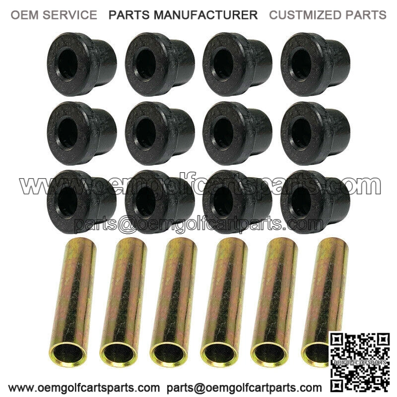 3 Set Leaf Spring Bushing Kit Front Rear For Club Car DS 1976+ Golf Cart Parts